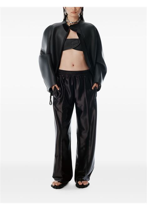Black satin-finish trousers Alexander wang - women ALEXANDER WANG | 4CC3254923001